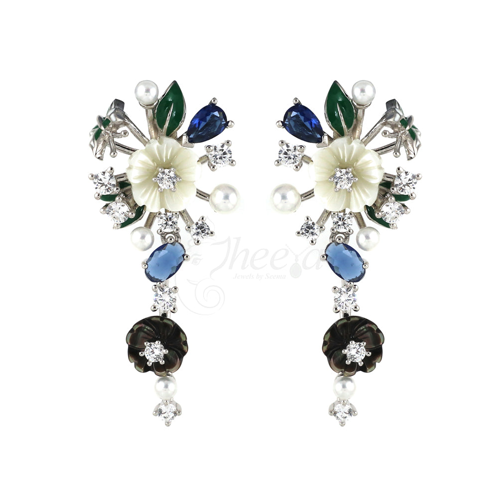 Mother of Pearl with Blue Stone image 2