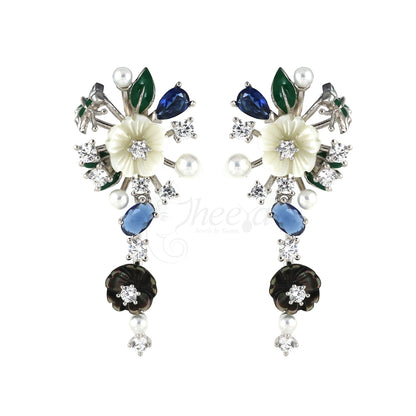 Mother of Pearl with Blue Stone image 2