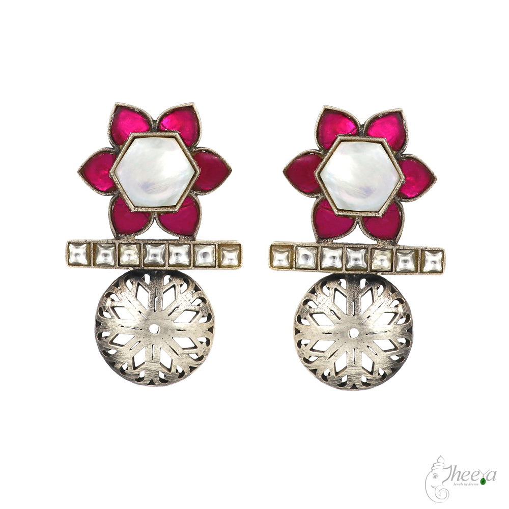 Mother of Pearl with Kundan image 0