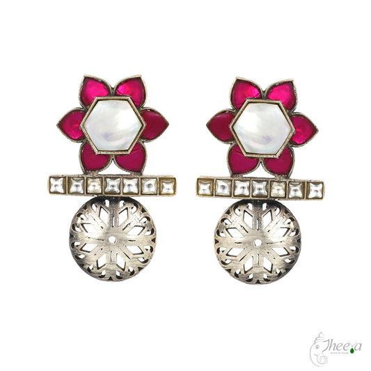 Mother of Pearl with Kundan image 0