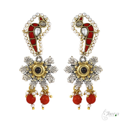 Coral birds necklace image 1