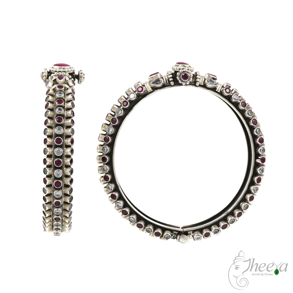 Ruby and White Stone Kangan image 3