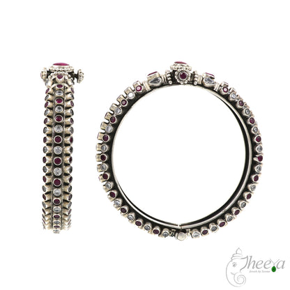 Ruby and White Stone Kangan image 3