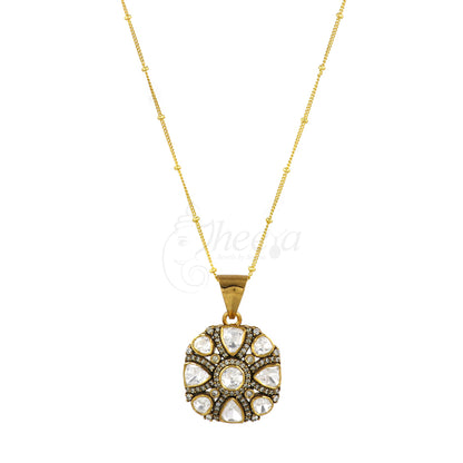 White Moissanite Pendant Set image 4