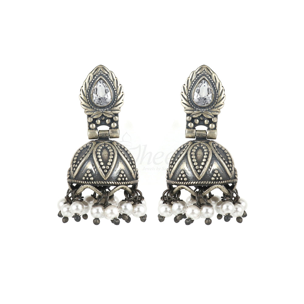 Silver Jhumka image 4