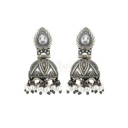 Silver Jhumka image 4