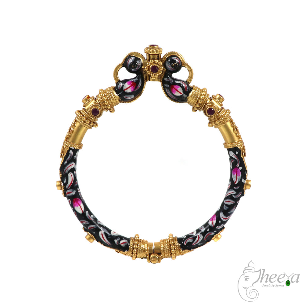 Black Meenakari Bangle image 3