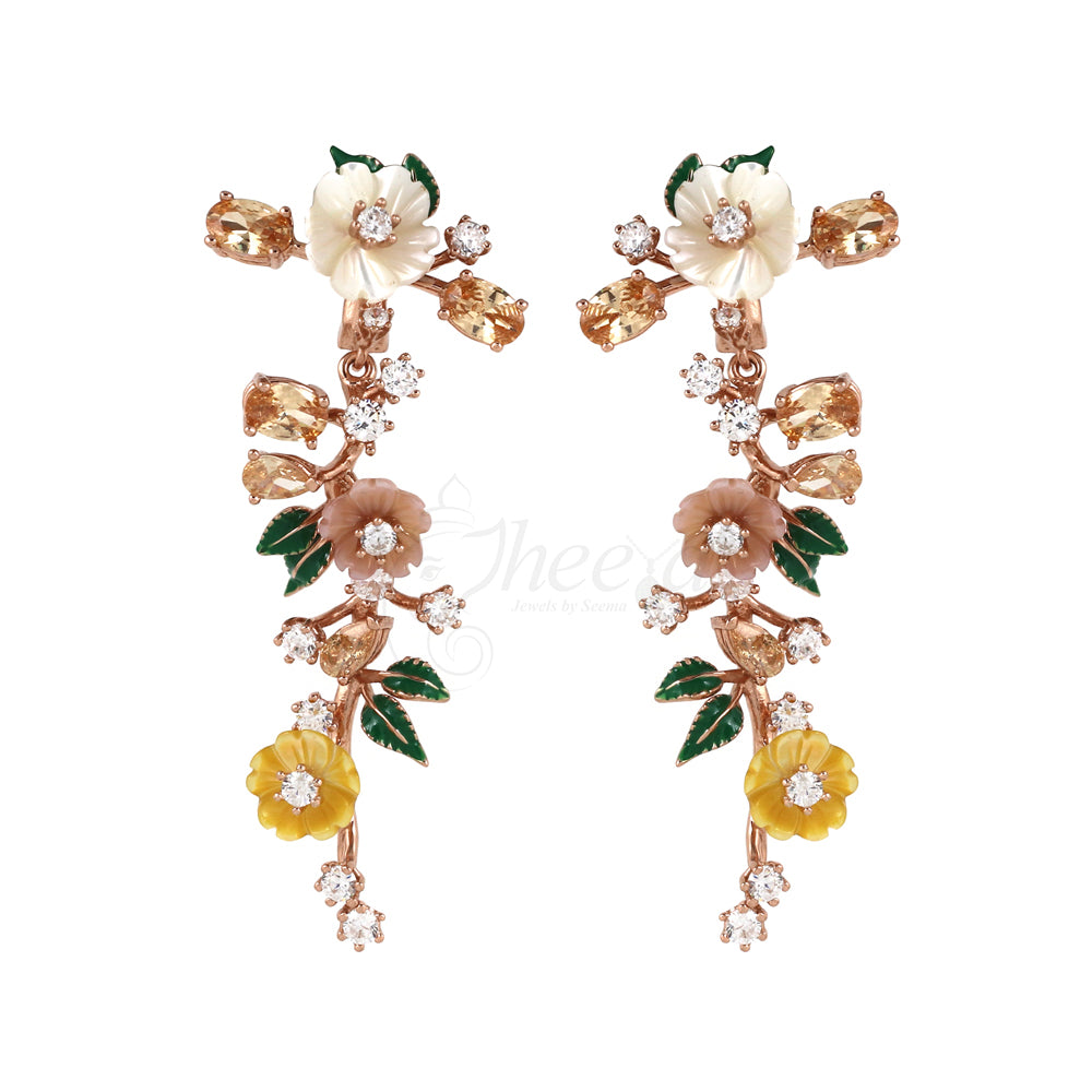 Mother of Pearls with Enamel and CZ image 2