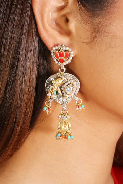 Riwaayat Fusion Coral Earrings image 0
