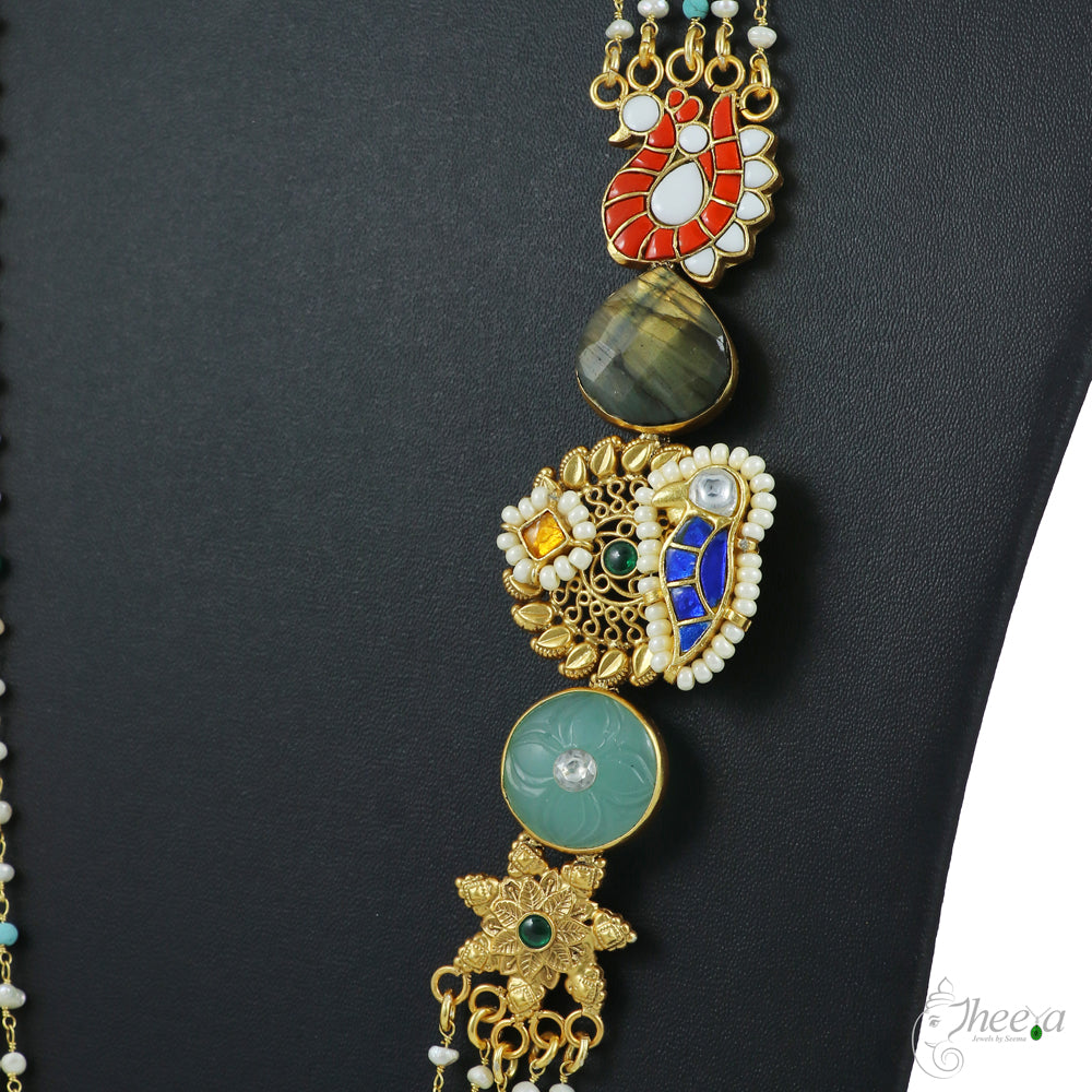 Coral Side Pendant Necklace image 2