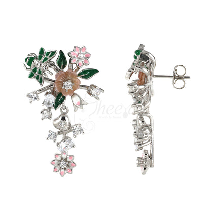 Mother of Pearl with Enamel and Butterfly image 3