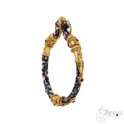Black Meenakari Bangle image 1