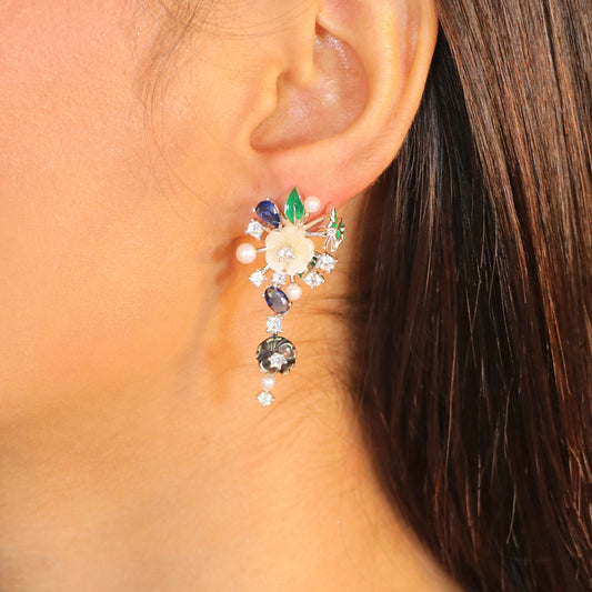 Mother of Pearl with Blue Stone image 0