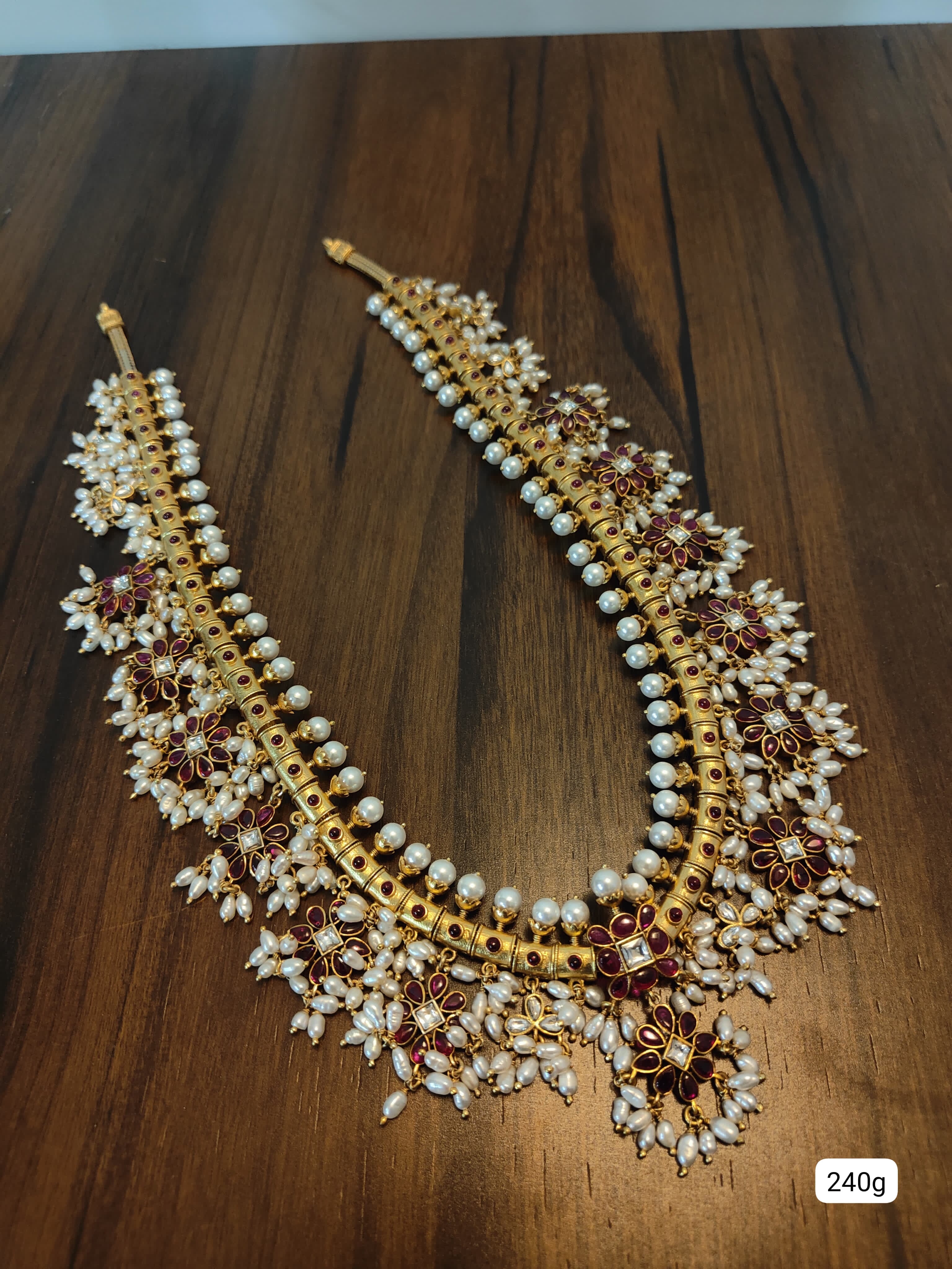 Sringaar Guttapusalu with Red flower kundan image 0