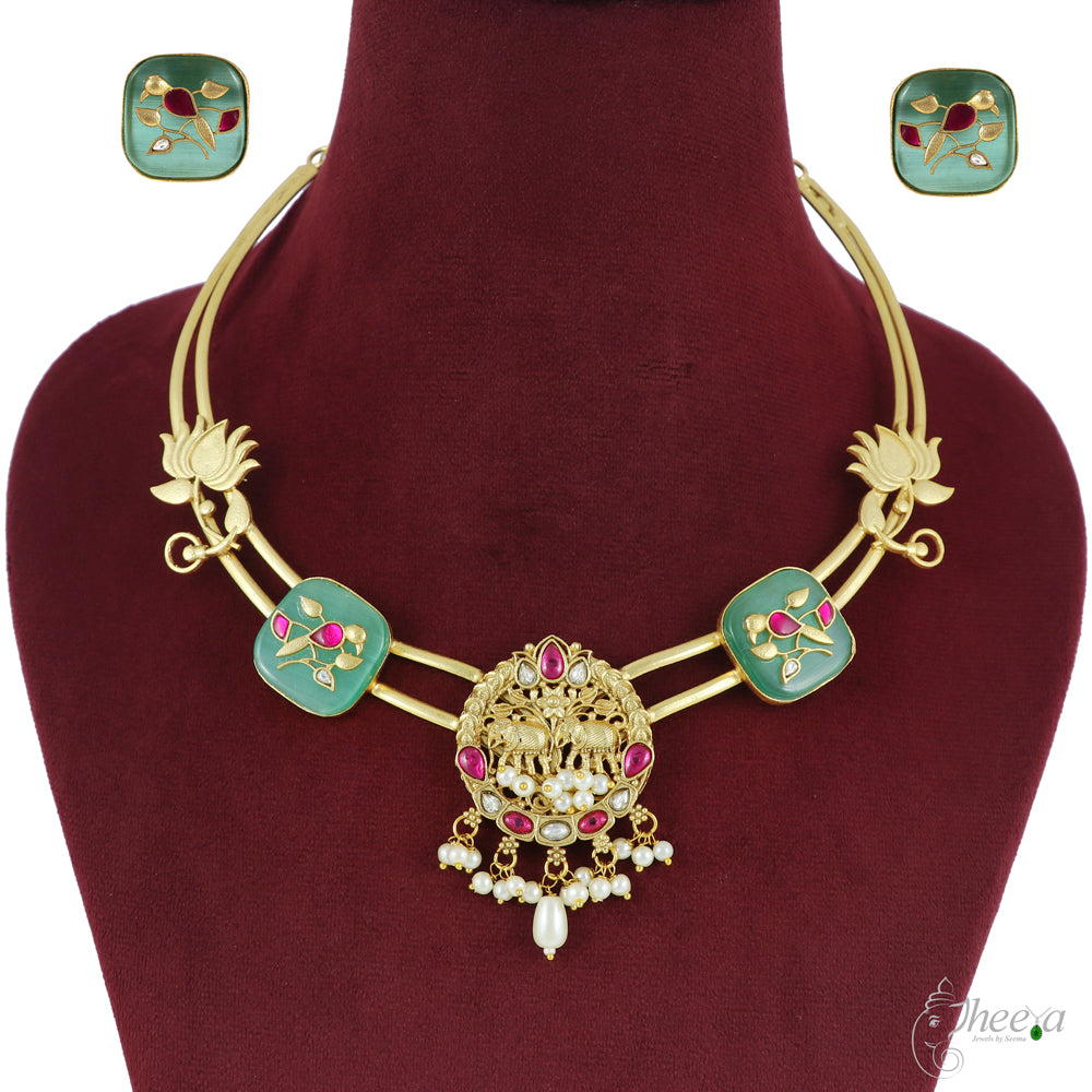 Lotus and Elephant Pendant Hasli image 3