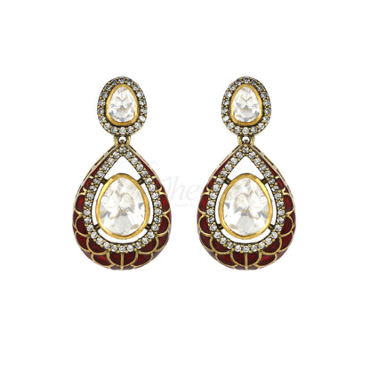 Jadau Kundan Drop Earrings image 0