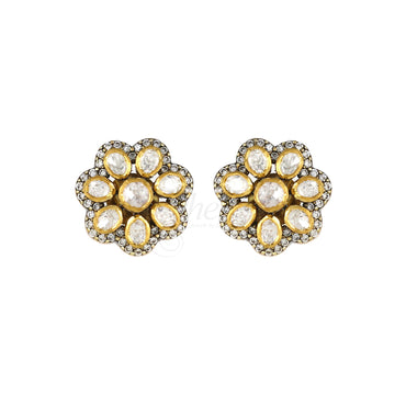 Flower Moissanite Studs image 1