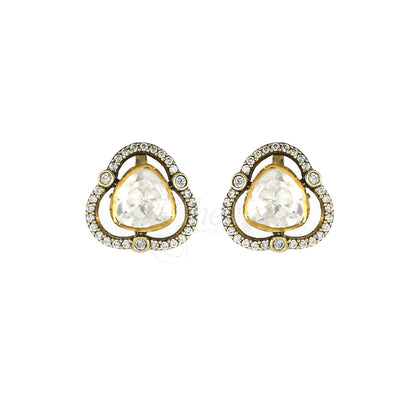 Club Moissanite with CZ Studs image 1