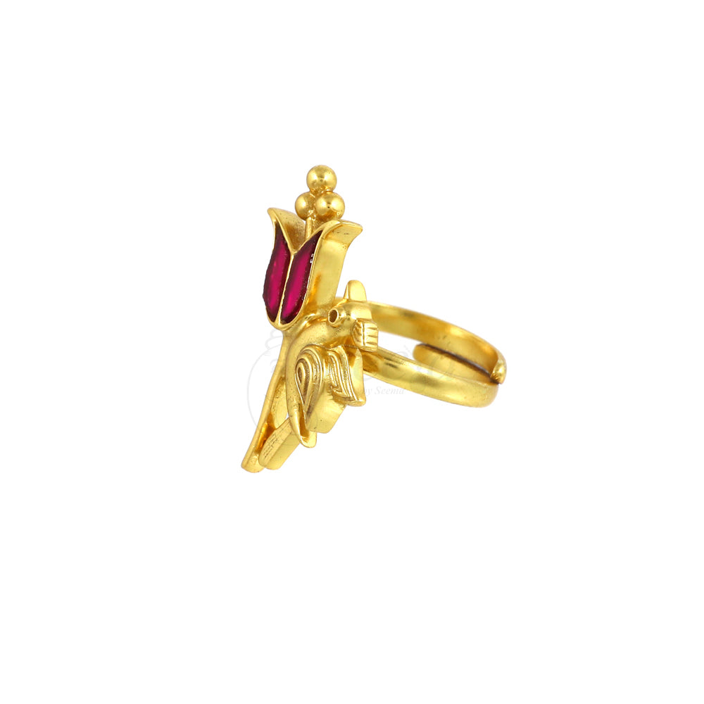 Red Tulip Ring image 2