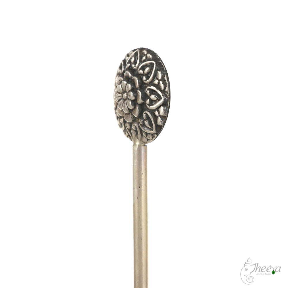 Flower with Petals Round Hair Pin image 3