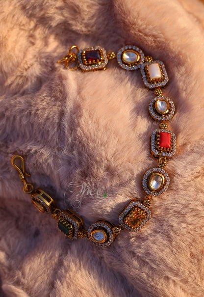 Multi stones moissanaite bracelet