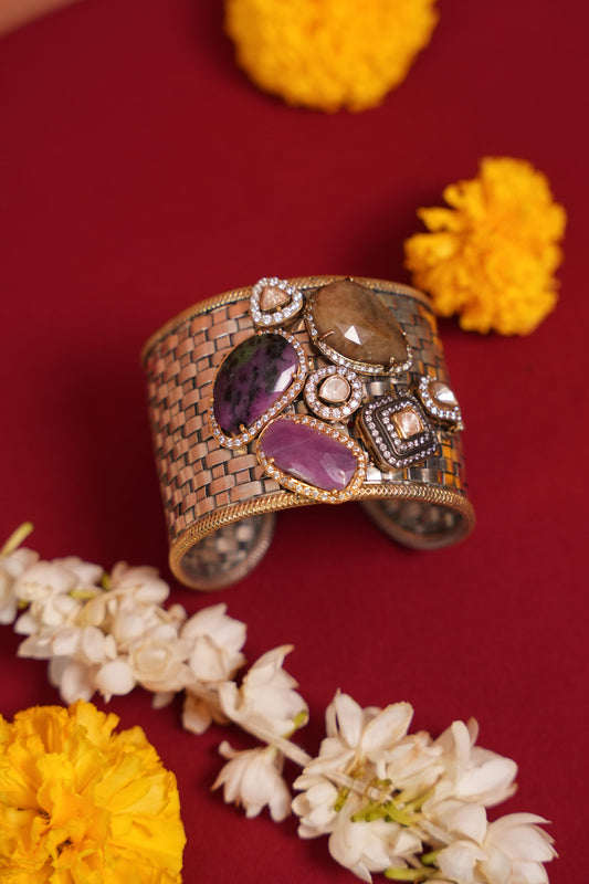 Multi Stone Cuff