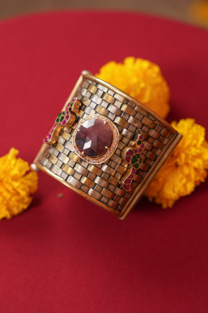 Fusion Cuff with sapphire