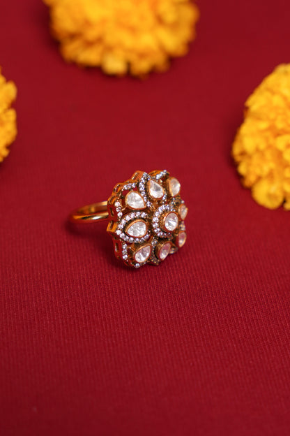 Square moissanite Ring