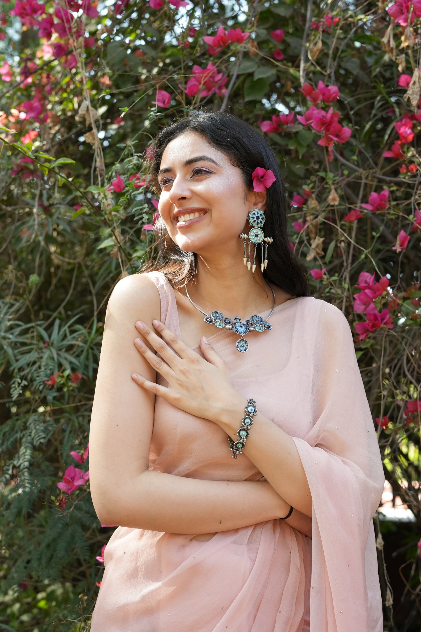 Vanya Blue Round Bracelet