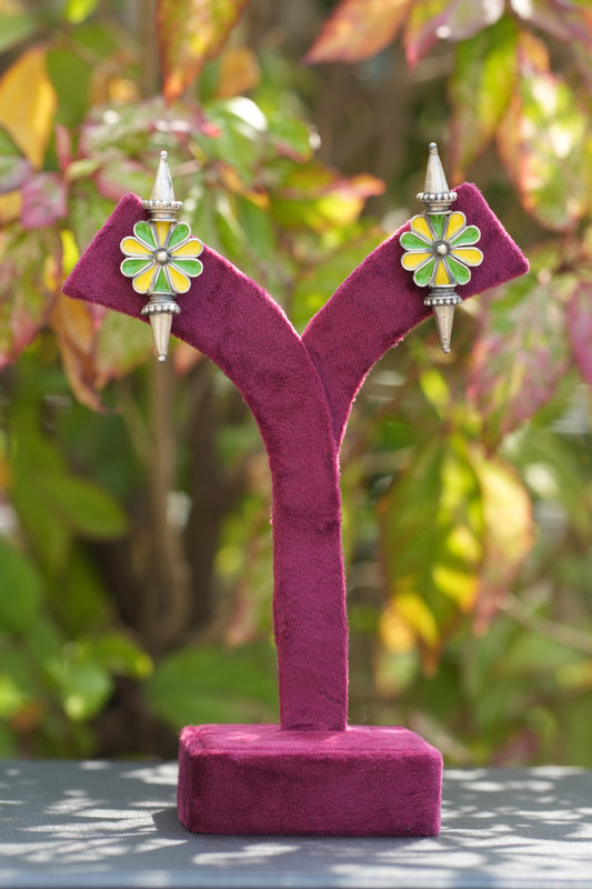 Vanya Green n Yellow studs