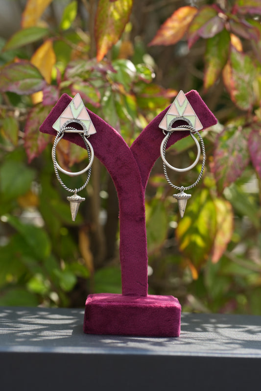 Vanya triangle earrings