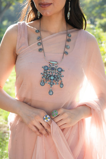 Vanya Big Blue Necklace