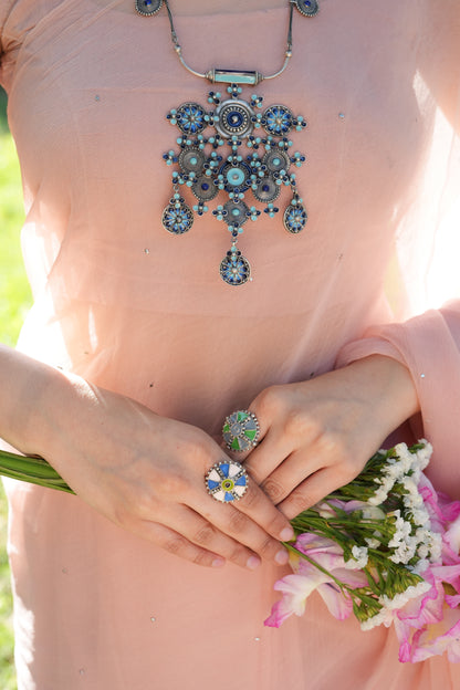 Vanya Big Blue Necklace