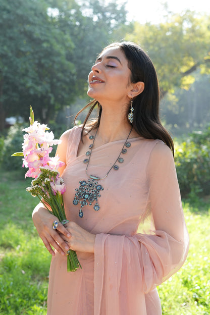Vanya Big Blue Necklace