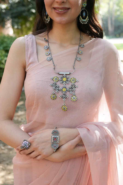 Vanya Big Yellow Necklace