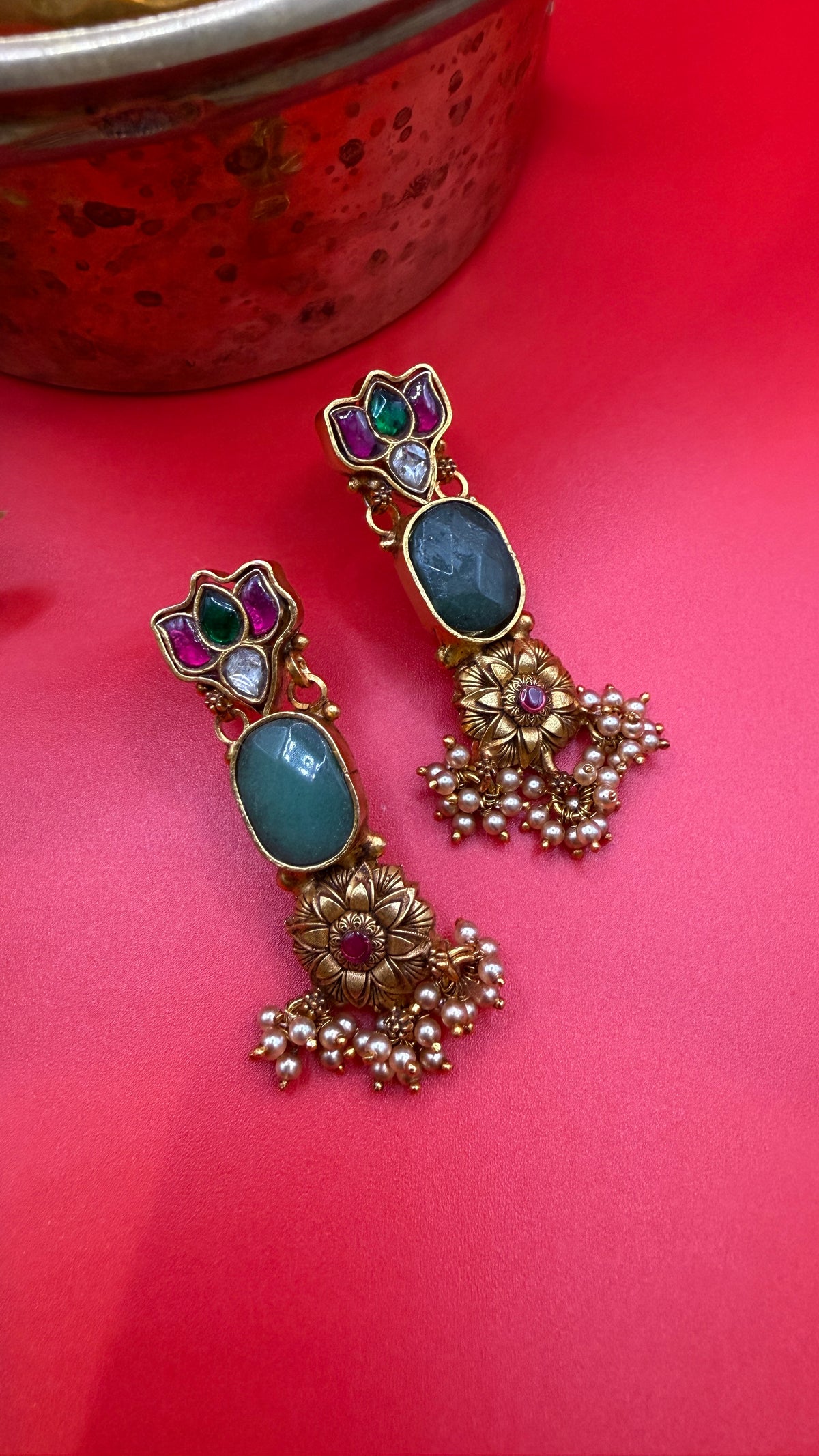 lotus-green-stone-pearl-pure-silver-stud-earrings-antique-gold.jpg