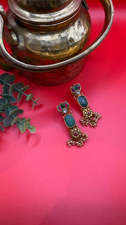 lotus-green-stone-pearl-pure-silver-stud-earrings-antique-gold.jpg