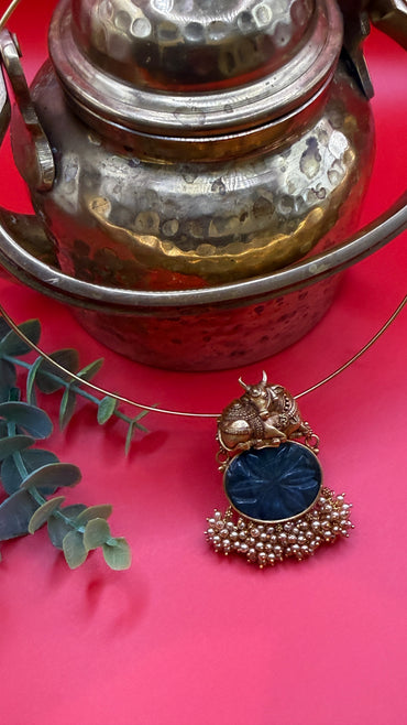 Nandi Labrodite Hasli Silver Pendant