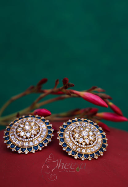 Riwaayat Big Blue Polki Studs