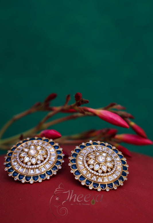 Riwaayat Big Blue Polki Studs