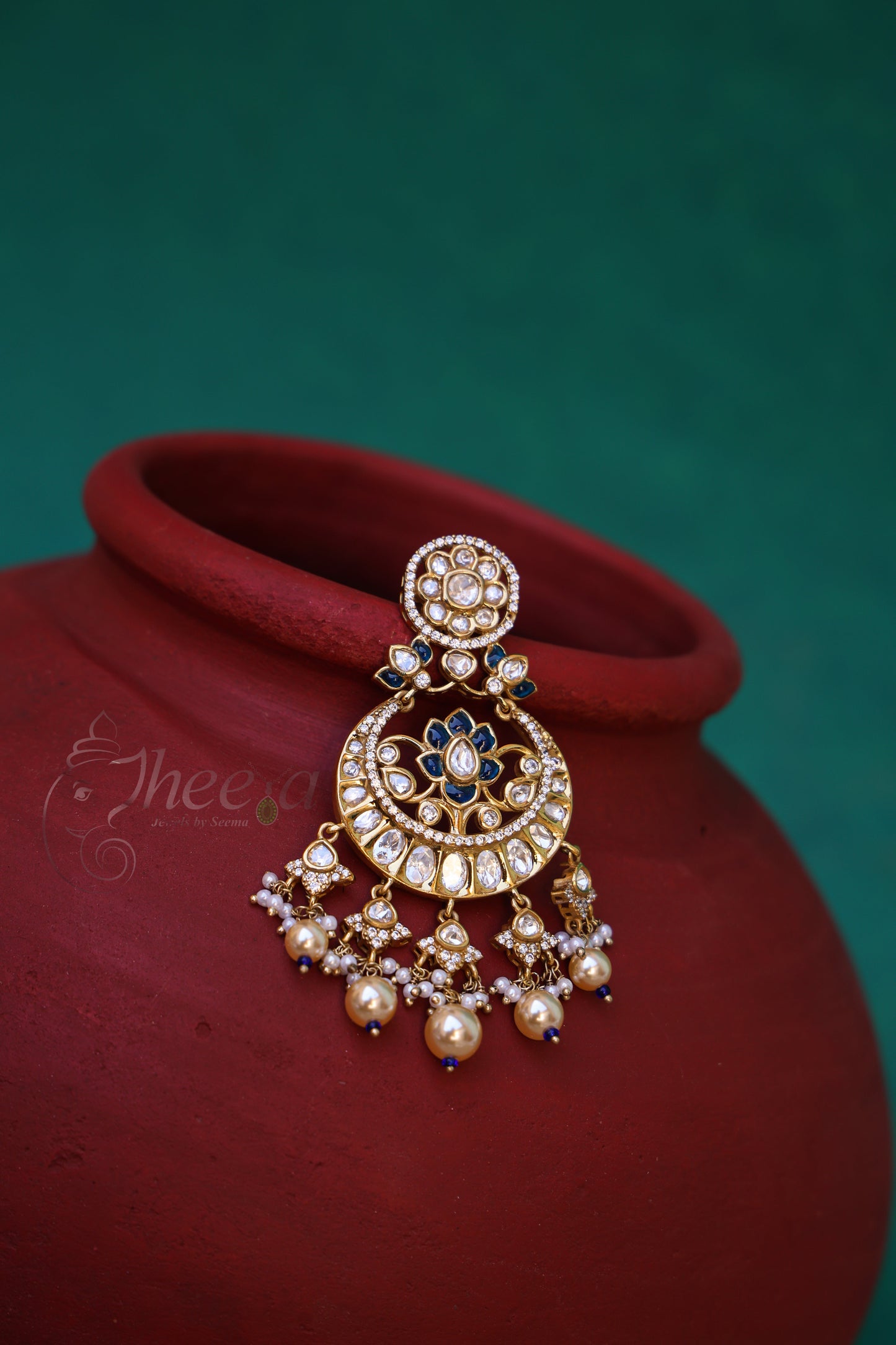 Riwaayat Blue Polki Chandbali