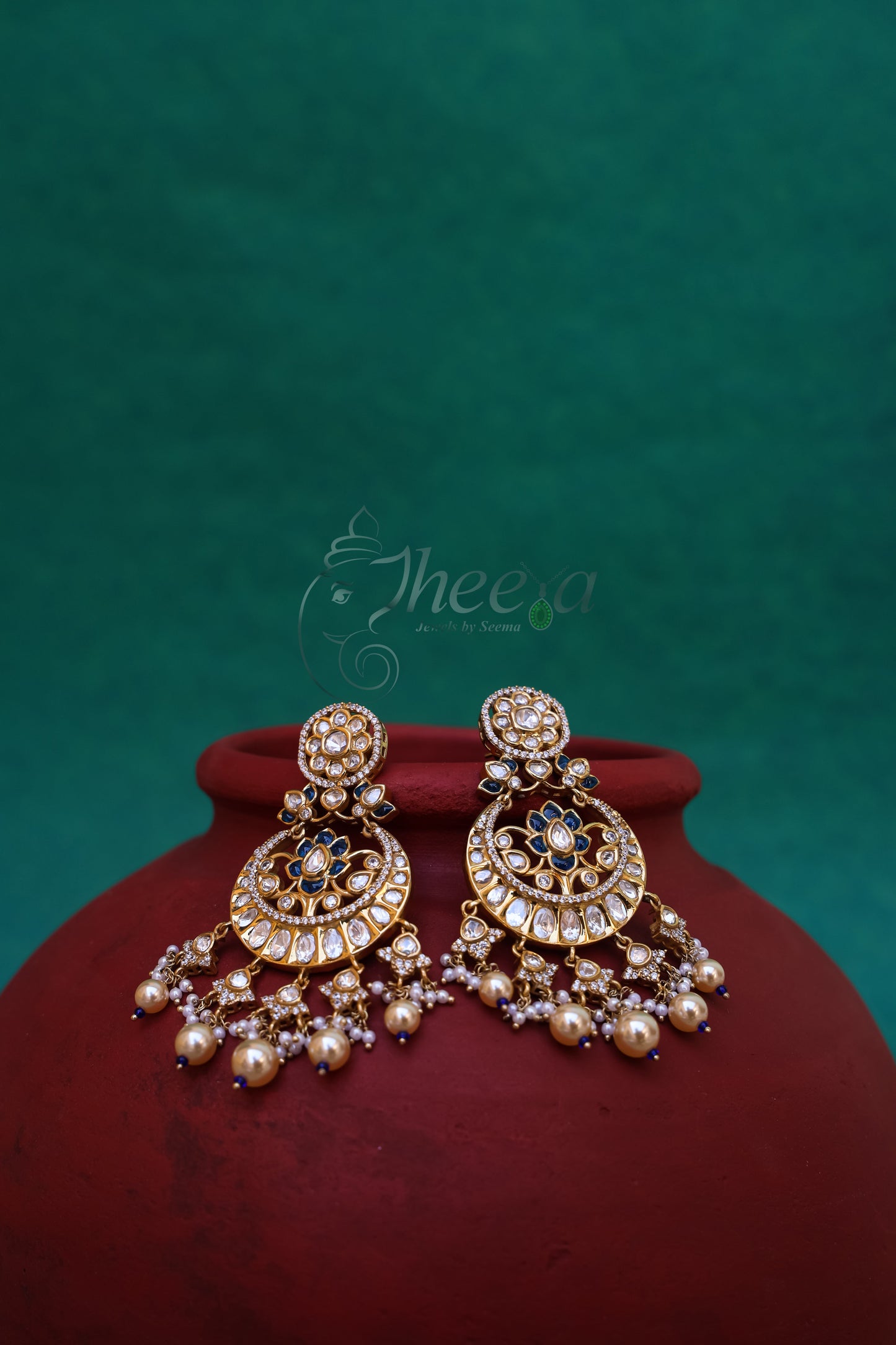 Riwaayat Blue Polki Chandbali