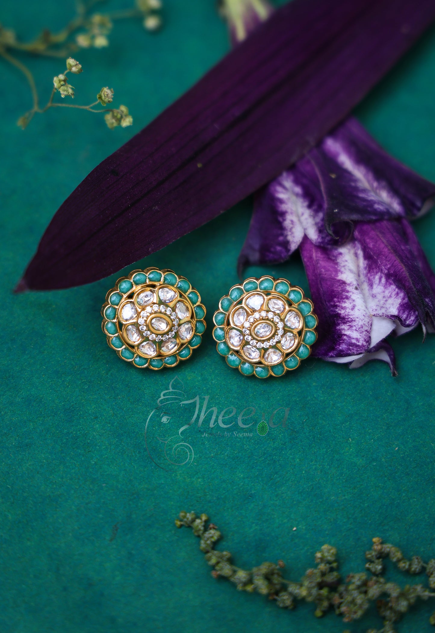 Riwaayat turquoise small polki