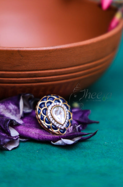 Riwaayat Tear drop blue polki