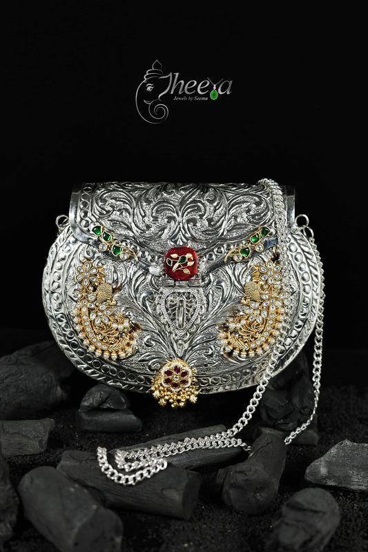 Chandini Bag with Red inlay motif