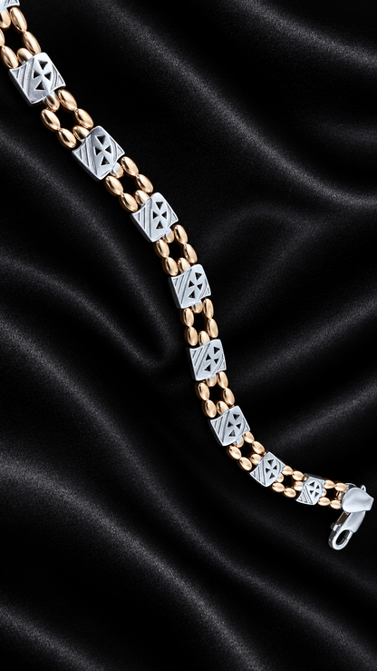Signature Dual Tone Cartier Style Bracelet