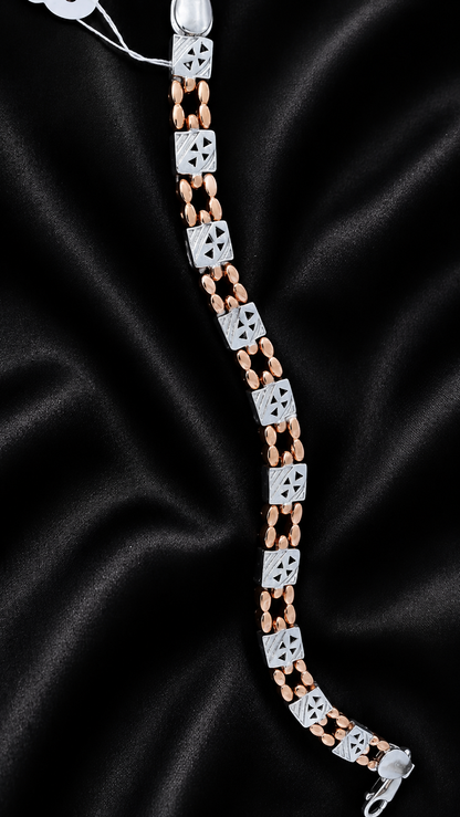 Signature Dual Tone Cartier Style Bracelet