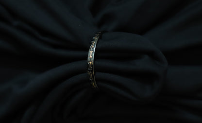Men's styling featuring the black with rose gold bow design