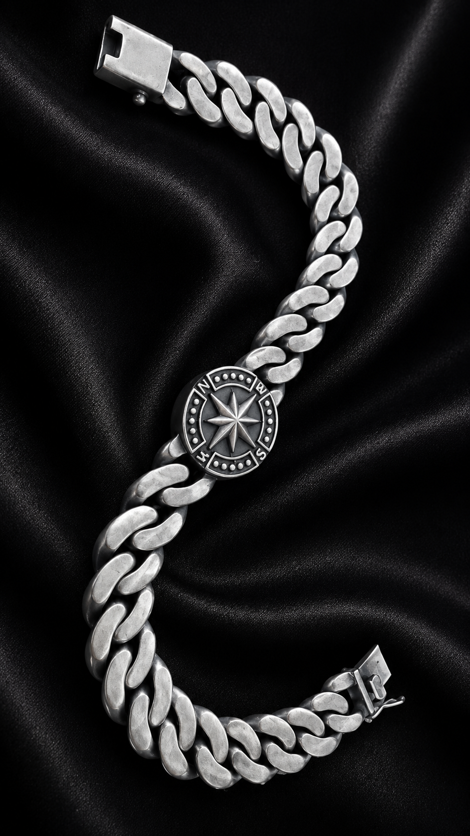 Signature Silver Compass Bracelet