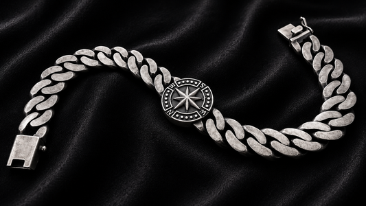 Signature Silver Compass Bracelet